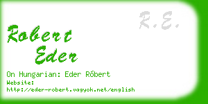 robert eder business card